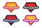 Mock up of super hero sign. Set of superhero logo template. Collection of superhero logo. Vector logo of superhero