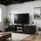 mock up tv screen with vintage hipster loft interior background,