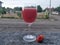 Mocktail A drink mixed with juice, soda or other ingredients, but no alcohol, is usually served in a nice glass of cherry.