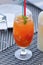 Mocktail, fruit juice or orange juice