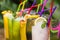 Mocktail and smoothies is a popular beverage of people love health And want the radiance of the sweetness of the fruit.