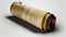 Mockup of an ancien parchment sroll on alpha transparent background. AI generated