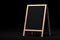 Mockup blank Sandwich Sign blackboard isolated