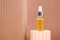 Mockup dropper bottle - natural organic cosmetics, hyaluronic acid, serum, moisturizer or facial anti-aging oil