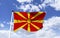 Mockup of the flag of Northern Macedonia