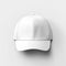 Mockup of front of white plain baseball cap