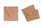Mockup image of brown kraft paper envelope front and back