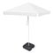 Mockup, Mock Up Promotional Square Advertising Outdoor Garden White Umbrella Parasol. Mock Up, Template. Isolated