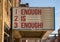 Mockup of movie cinema billboard with Enough is enough on the message board