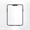 Mockup new version Tablet with transparent screen and background
