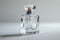 Mockup Perfume glass bottle. Element with copy space