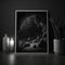 Mockup poster photo frame, dark cave filled with mysterious creatures AI Generaion