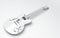 Mockup shiny electric guitar with white color