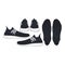 Mockup Shoes Sneaker, outsole, white compatible ize, side out & in, Top and Bottom