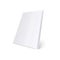 Mockup of standing blank white soft cover magazine realistic style