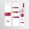 Mockup Stationery Brand Identity Corporate set template with Two