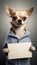 mockup text logo chihuahua bad dog mock up