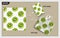mockup tote bag and note book, with slice of kiwi seamless pattern vector.
