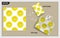 mockup tote bag and note book, slice of lemon seamless pattern vector