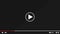 Mockup Video Player Template Design. Social media live stream window, player concept