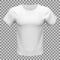 Mockup of white basic unisex t-shirt