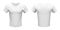 Mockup of white basic unisex t-shirt