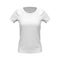 Mockup of white basic women t-shirt