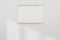 Mockup white realistic empty picture frame on white wall background