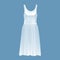 Mockup of women s clothes - beautiful short dress. Women`s dress.