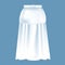 Mockup of women s clothes - long beautiful fashionable skirt.