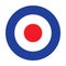 Mod target RAF roundel. Royal Air Force badge symbol.