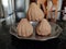 Modak on plate black background