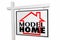 Model Home Property New Construction Real Estate House Sign