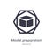 model preparation icon. isolated model preparation icon vector illustration from general collection. editable sing symbol can be