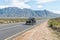 Model-T Ford on road R45 near the Theewaterskloof Dam