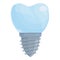 Model tooth implant icon cartoon vector. Dent care