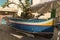 Model of a traditional fishing boat inside the Citadel of Victoria Gozo Malta