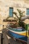 Model of a traditional fishing boat inside the Citadel of Victoria Gozo Malta