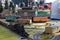 Model trains at display at the Great Train Show