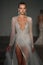 A model walks the runway for the Berta Bridal Spring 2019 Fashion show