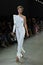 A model walks the runway for Taoray Wang during New York Fashion Week