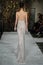 A model walks the runway wearing the Mira Zwilliner Bridal Collection Spring 2017