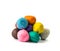 A modelling clay ball of different colors