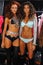 Models posing backstage at the Beach Bunny fashion show during MBFW Swim 2015