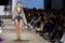 Models with swimsuit catwalk
