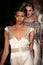 Models walk runway at Johanna Johnson runway Show during Fall 2015 Bridal Collection