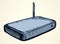 Modem with antenna. Vector drawing