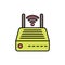 Modem flat vector icon sign symbol