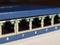 Modem router switch with RJ45 ethernet plug ports