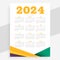 modern 2024 business calendar template schedule annual event